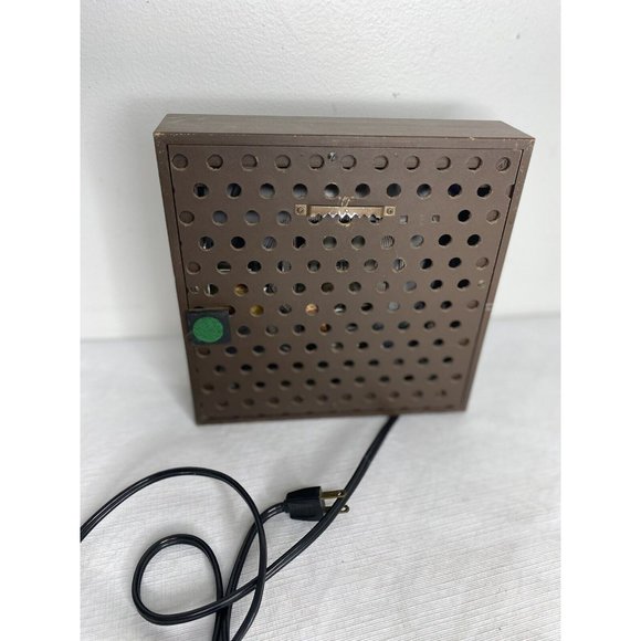 NuTone Accents Vintage Mcm Nutone Wall Clock Metal Chrome Working